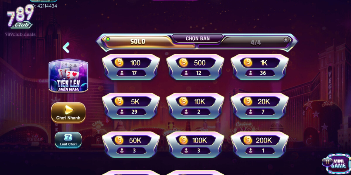 Game bài Tiến Lên Miền Nam Trên 789 Club